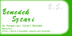 benedek sztari business card